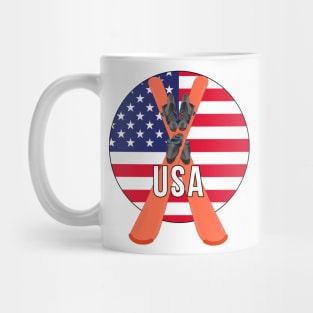 Cool Ski Flag of USA Mug